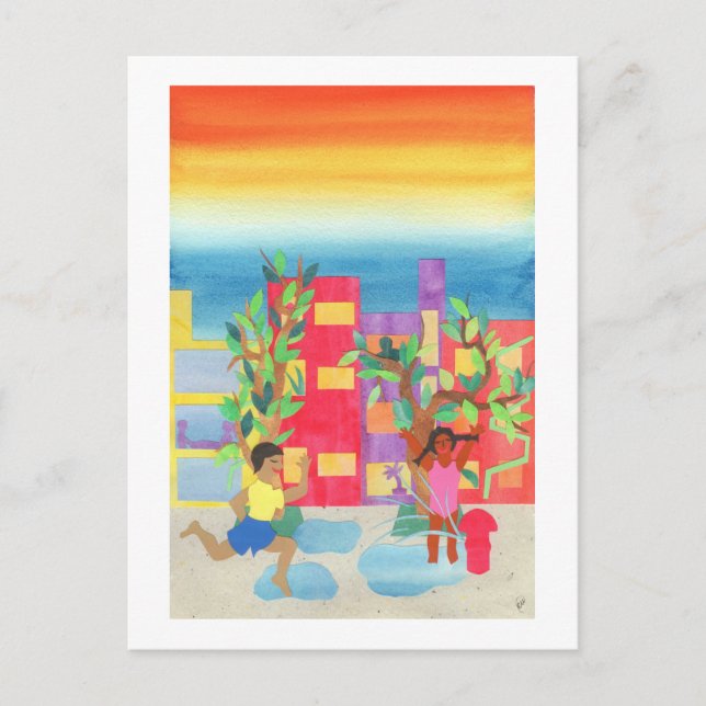 Summer Street Fun Postkarte (Vorderseite)