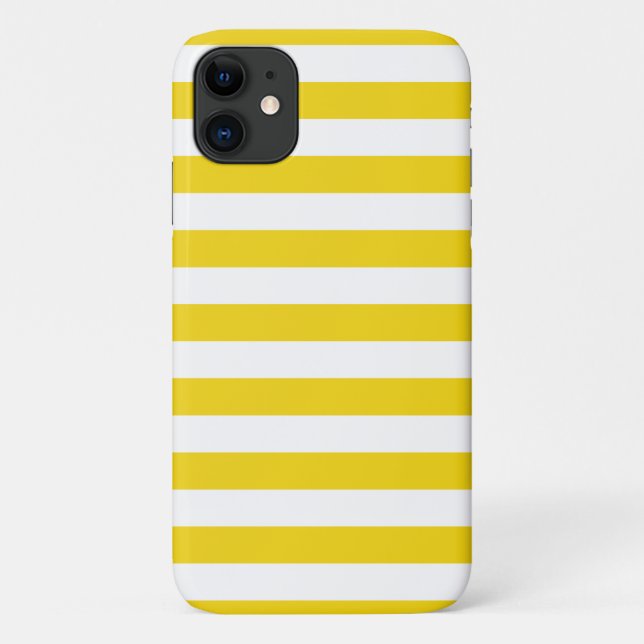 Summer Stripes Lemon Yellow iPhone Plus & Pro Gehä Case-Mate iPhone Hülle (Rückseite)
