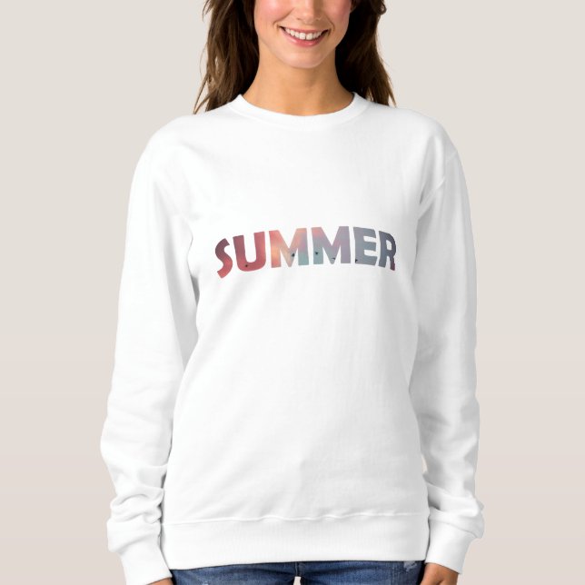 Summer Sun Beach Summer Sunset Sweatshirt (Vorderseite)