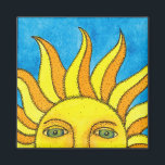 Summer Sun Magnet<br><div class="desc">Eine Sommersonne schmückt diesen Magneten. Original Watercolor Art von Michael A. Giza (c)2013</div>