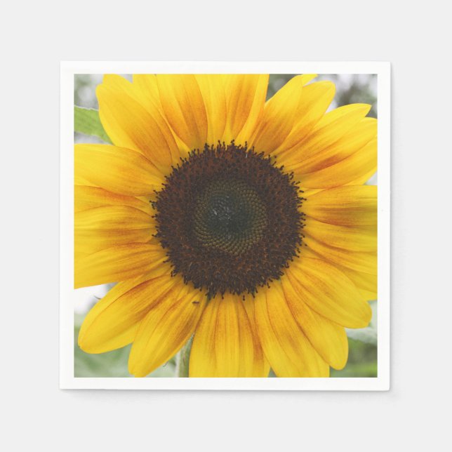 Summer Sunflower Paper Napkin Serviette (Vorderseite)