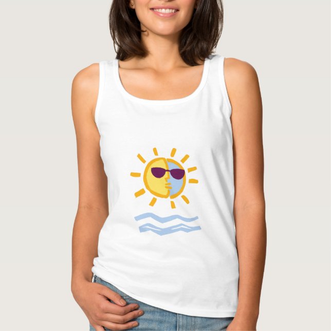 Summer Sunrise Panzerspitze T-Shirt (Vorderseite)