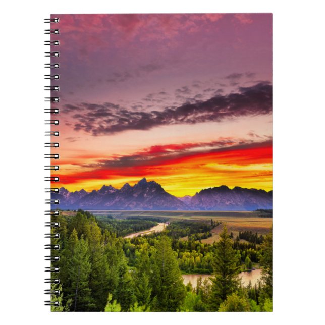 Summer Sunset at Snake River Overlook Notizblock (Vorderseite)
