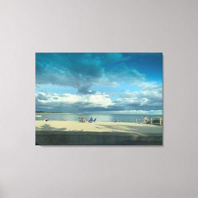 Summer Sunset Beach, Cape Cod Canvas Print Leinwanddruck (Vorderseite)