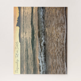Summer Sunset Beach Landschaft Personalisiert Puzzle