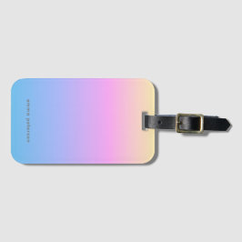 Summer Sunset Gradient & Name Gepäckanhänger