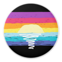Summer Sunset Keramik Knob (Black Multi)