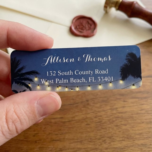 Summer Sunset Palm Beach String Lights (Von Creator hochgeladen)