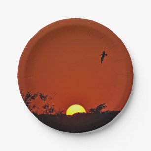 Summer Sunset Paper Plate Pappteller