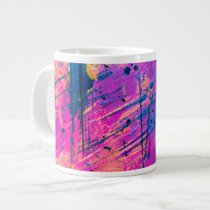 Summer Sunset Spritzer Paint Abstrakt Jumbo-Tasse
