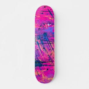 Summer Sunset Spritzer Paint Abstrakt Skateboard
