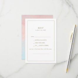Summer Sunset Watercolor Song Anfrage RSVP Karte