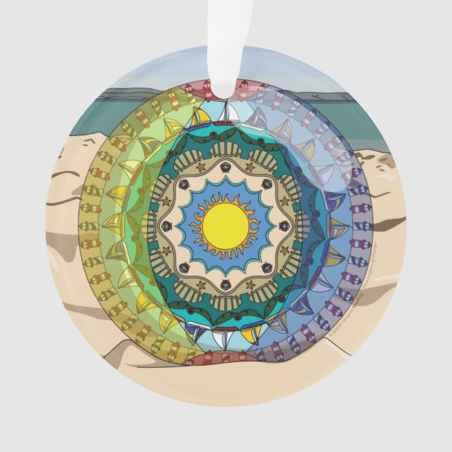 Summer Sunshine Acrylic Ornament (Vorderseite)