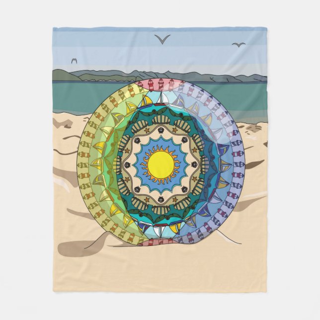 Summer Sunshine Fleece Blanket (Vorderseite)