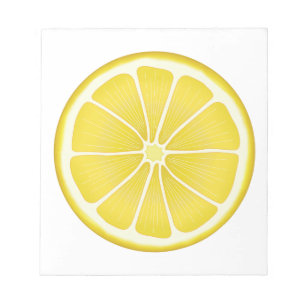 Summer Sunshine Lemon Notepad Notizblock
