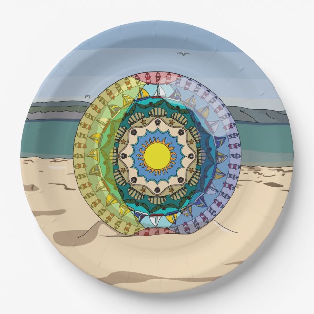 Summer Sunshine Paper Plate Pappteller (Vorderseite)