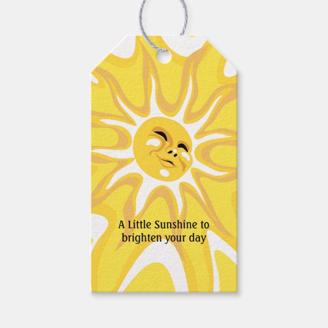 Summer Sunshine Wertschätzung Vielen Dank Tag Geschenkanhänger (Vorderseite)