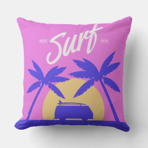 Summer Surf throw Kissen Für Draußen