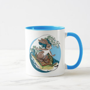 Summer Surfing - Illustration über Schildkröten un Tasse