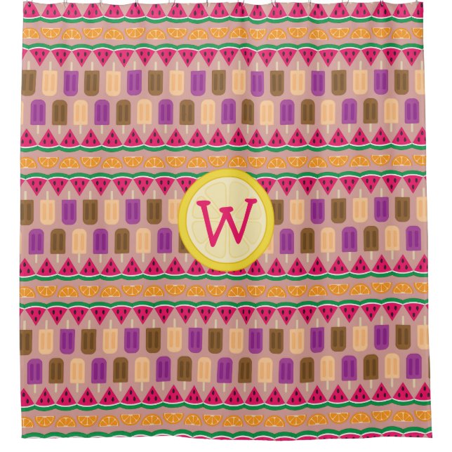 Summer Süßigkeiten Duschvorhang (Vorderseite)