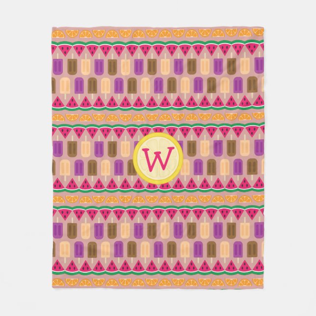 Summer Süßigkeiten Fleece Blanket (Vorderseite)