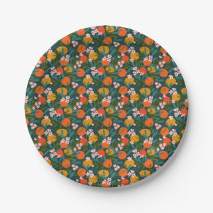 Summer Sweet Greenery Orange Lemons Garden Pappteller