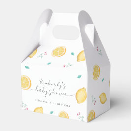 Summer Sweet Lemon Citrus Baby Dusche Geschenkschachtel