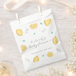 Summer Sweet Lemon Citrus Fruit Baby Dusche Geschenktütchen