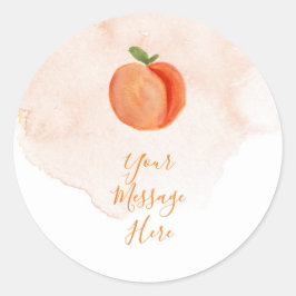 Summer Sweet Little Peach Message Sticker