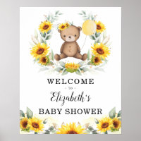 Summer Teddy Bear Sonnenblumenkranz Begrüßungskind