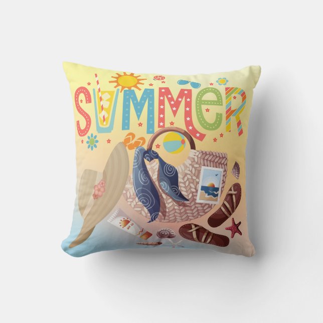 Summer Throw Kissen (Vorderseite)