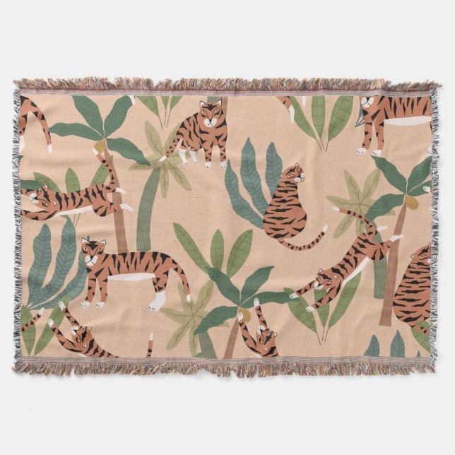 Summer Tigers Palm Trees Exotic Decke (Vorderseite)