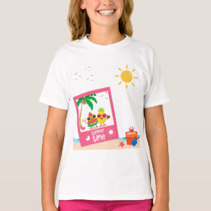 Summer Time Beach Snap Foto T - Shirt