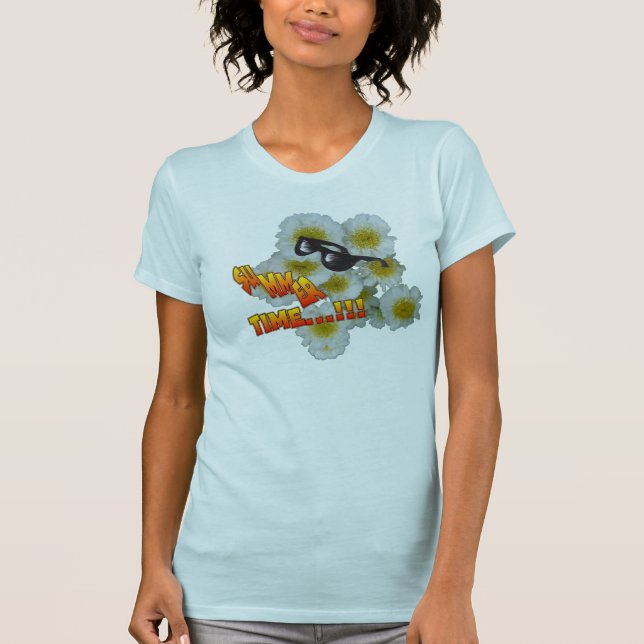 Summer Time Blume App. T-Shirt (Vorderseite)
