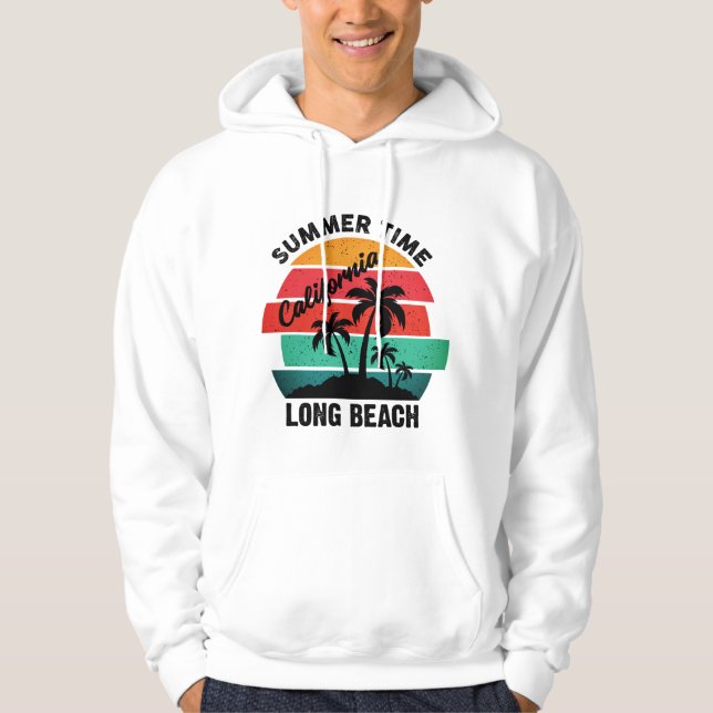 Summer Time California Long Beach Hoodie (Vorderseite)