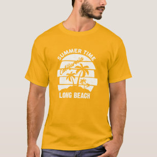 Summer Time California Long Beach T - Shirt