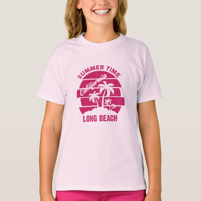 Summer Time California Long Beach T-Shirt (Vorderseite)