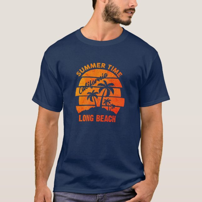 Summer Time California Long Beach T - Shirt (Vorderseite)