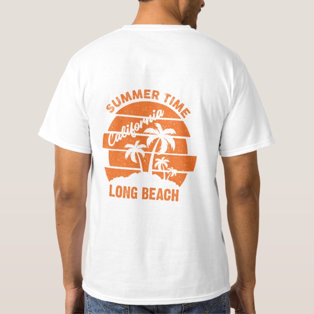 Summer Time California Long Beach T - Shirt (Rückseite)