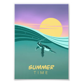 Summer-Time-Schildkrötenposter Fotodruck