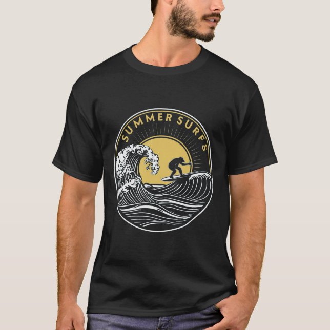 Summer to Shirt Design, Beach T - Shirt Design. (Vorderseite)