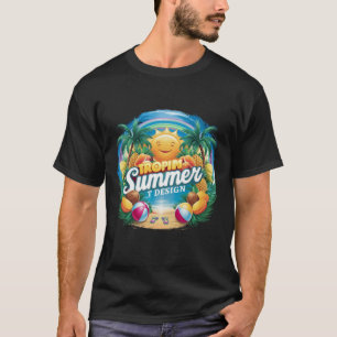 Summer to Shirt Design, Beach T - Shirt Design.