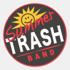 Summer Trash Band Round Aufkleber