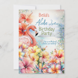 Summer Tropical Beach Luau Themenparty Einladung