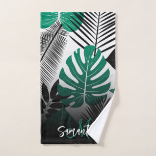 Summer Tropical Blätter Badhandtuch Set