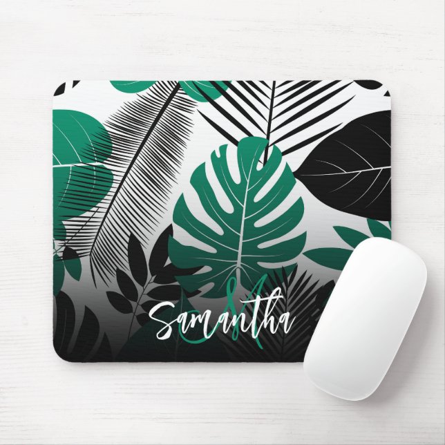 Summer Tropical Blätter Mousepad (Mit Mouse)