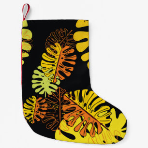 Summer Tropical Blätter Vintages Design Kleiner Weihnachtsstrumpf
