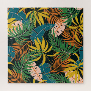 Summer Tropical Bright Pflanze Muster Puzzle
