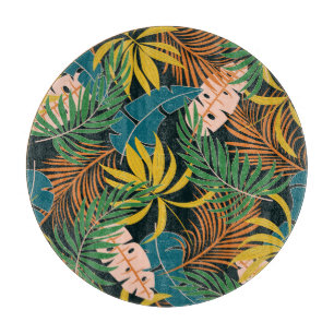 Summer Tropical Bright Pflanze Muster Schneidebrett