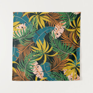 Summer Tropical Bright Pflanze Muster Wandteppich